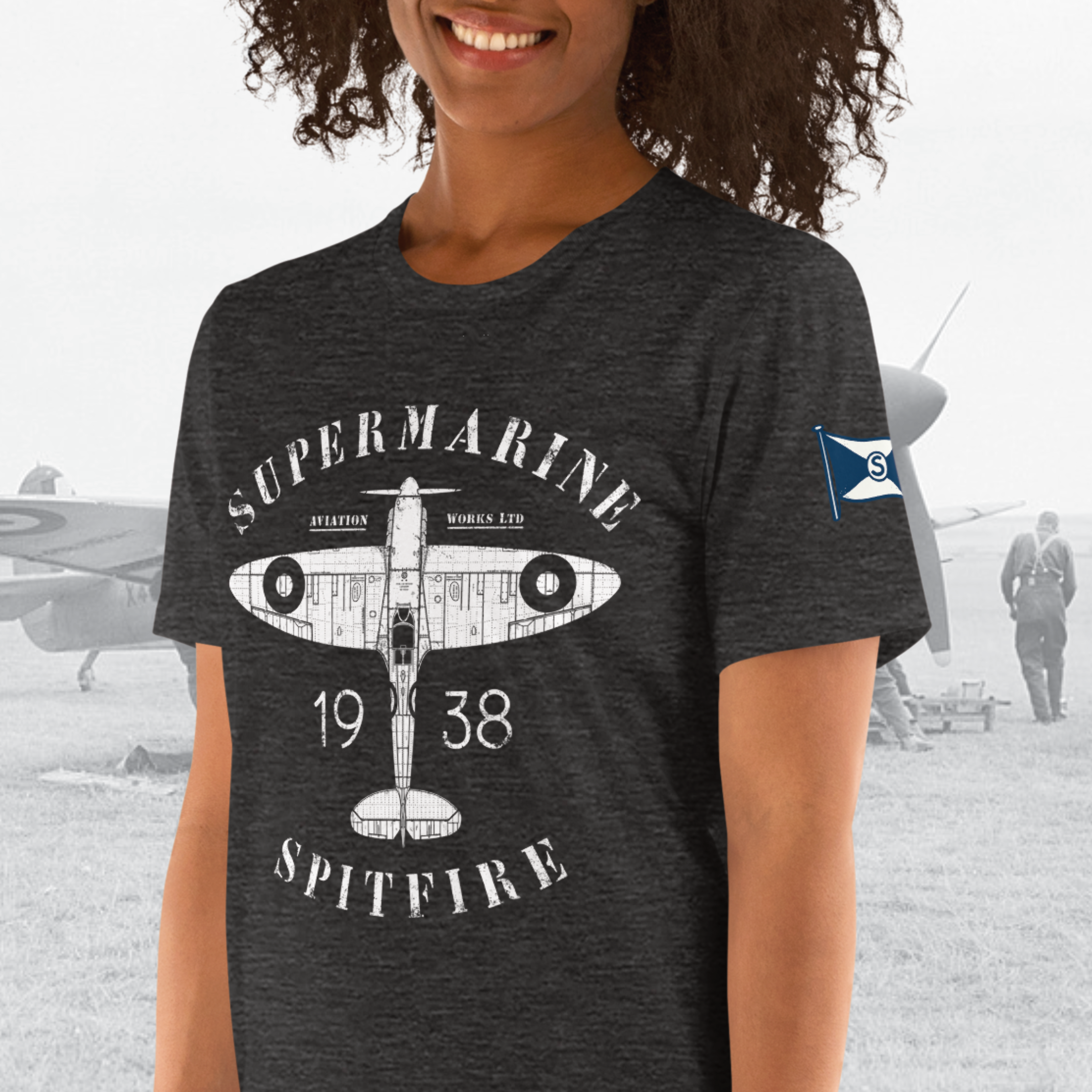 Supermarine Spitfire Mk. 1 - Heritage 1938 T-Shirt — 909 Apparel®